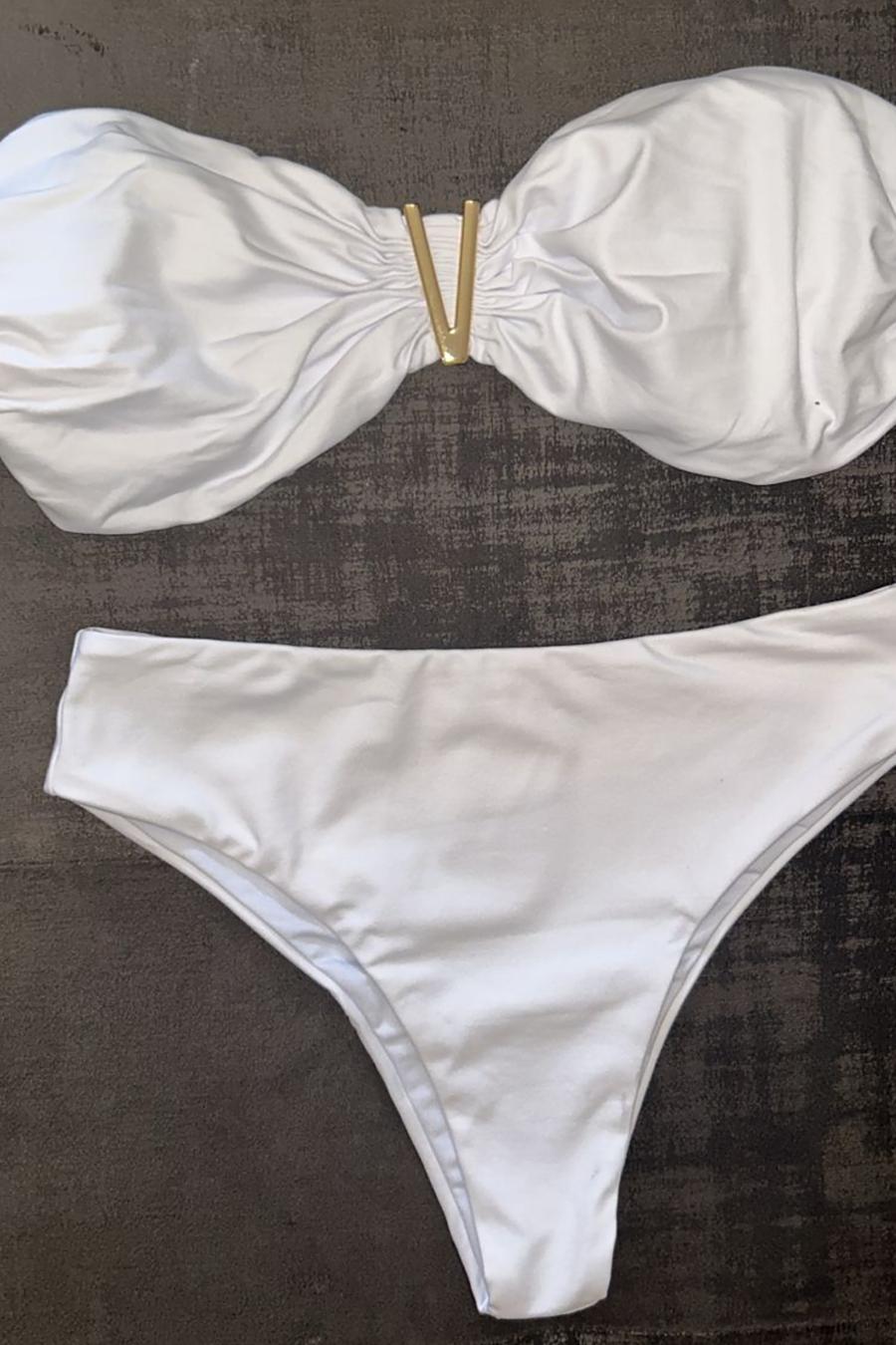 BIQUINI TOMARA QUE CAIA HOT PANTS - LOLLA BRASIL - BRANCO