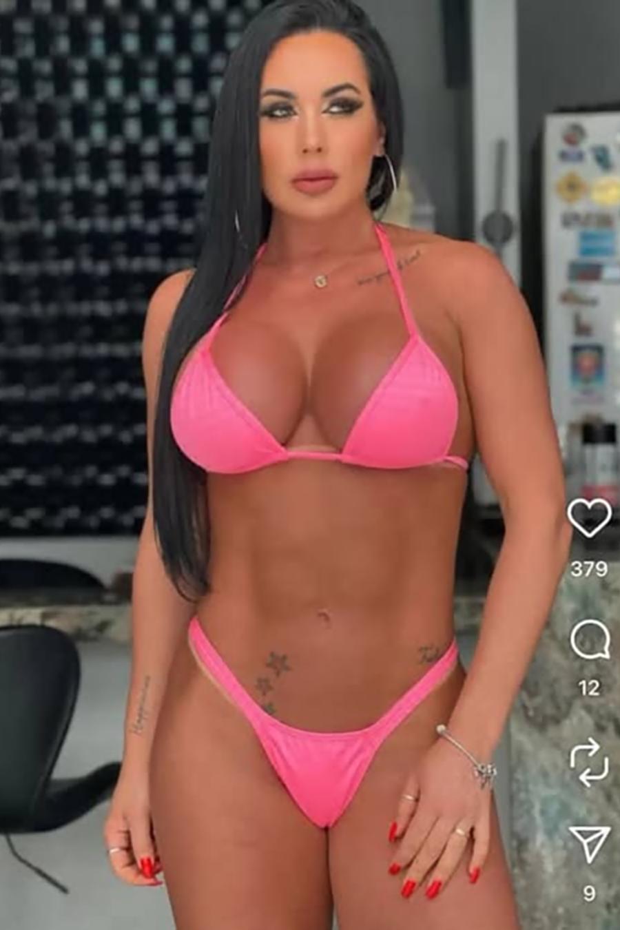 BIQUINI DE FITA ROSA