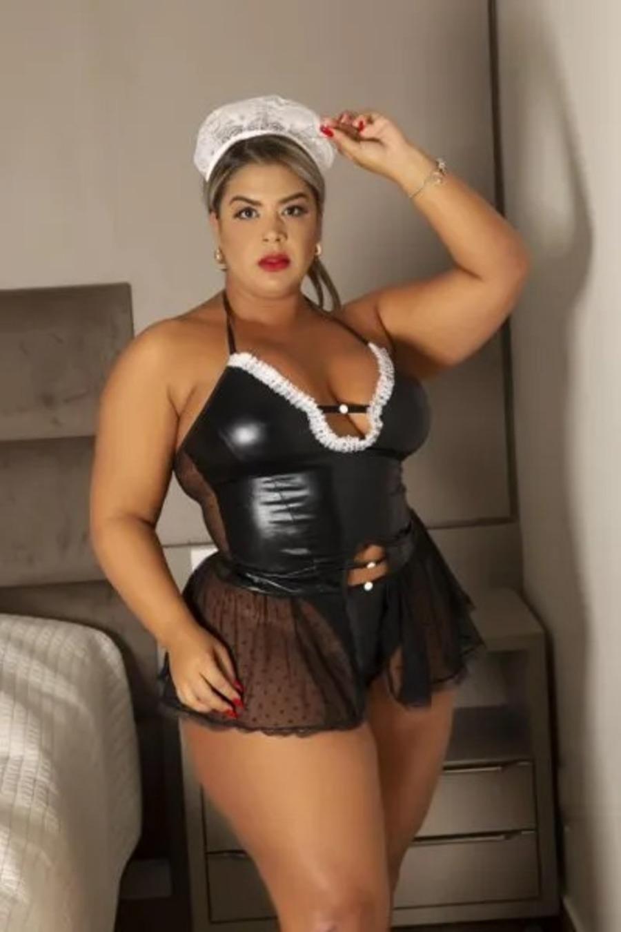 FANTASIA PLUS SIZE EROTICA SEXY DE EMPREGADA