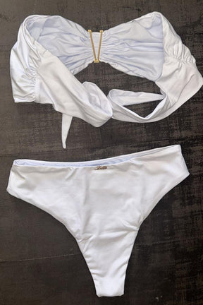 BIQUINI TOMARA QUE CAIA  HOT PANTS - LOLLA BRASIL - BRANCO