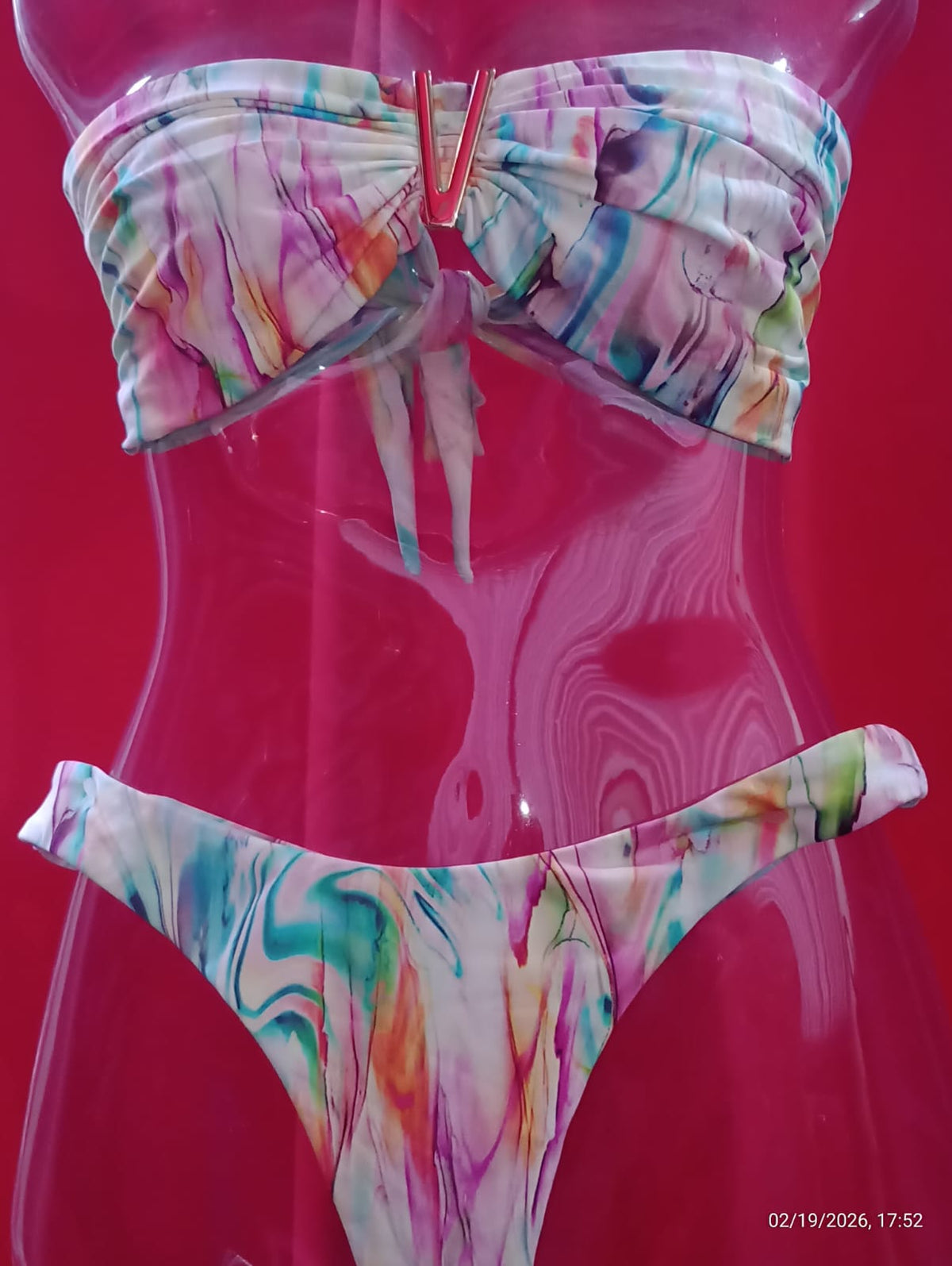 BIQUINI TOMARA QUE CAIA  ASA EMPINA - LOLLA BRASIL - TIE DYE VERDE