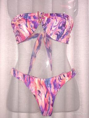 BIQUINI TOMARA QUE CAIA  ASA EMPINA - LOLLA BRASIL - TIE DYE ROXO