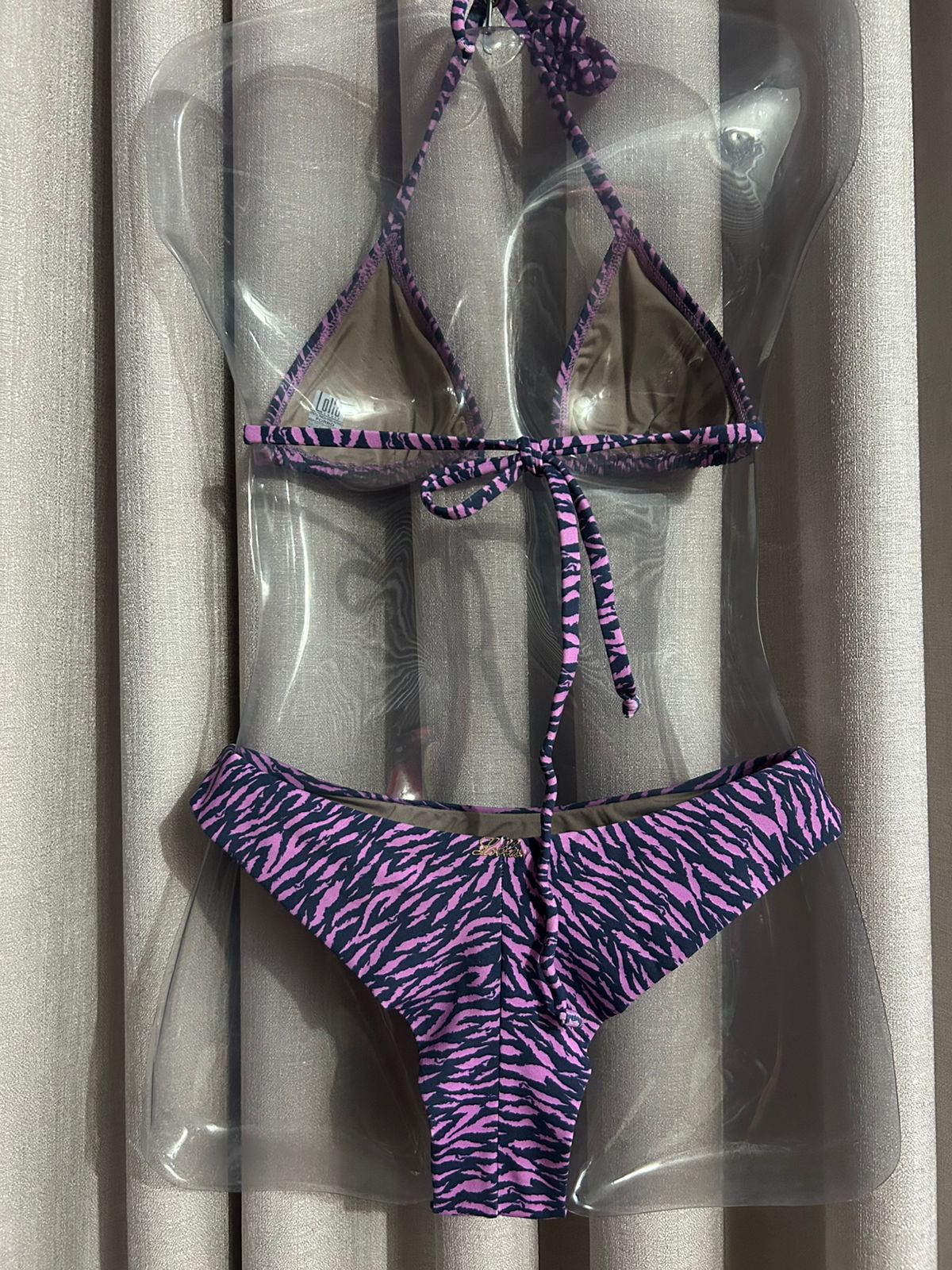 BIQUINI SUSANA FIO DUPLO - LOLLA BRASIL - ZEBRA ROSA