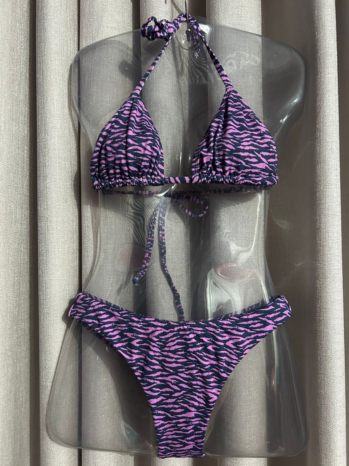 BIQUINI SUSANA FIO DUPLO - LOLLA BRASIL - ZEBRA ROSA