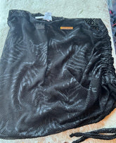 SAÍDA DE PRAIA CANGA DE CROCHÊ- DOS PÉS À CABEÇA - PRETO