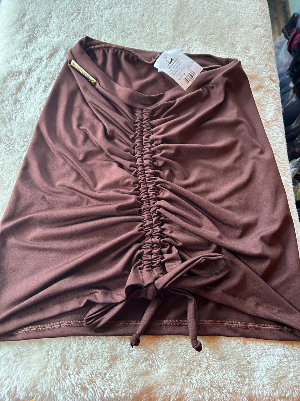 SAÍDA DE PRAIA SAIA SEREIA LISA - DOS PÉS À CABEÇA - MARROM