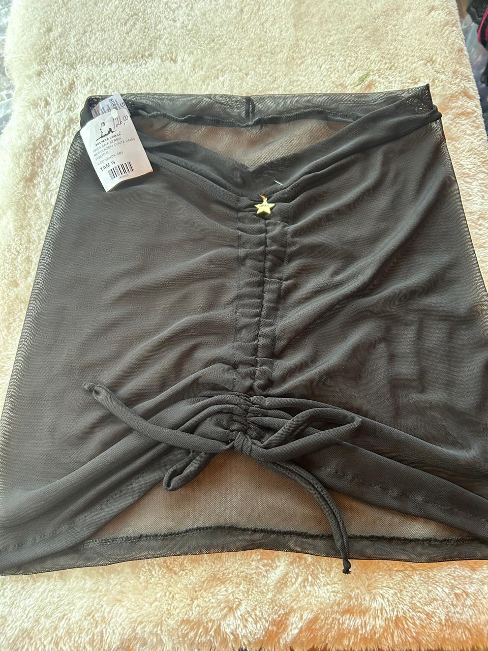 SAÍDA DE PRAIA SAIA SEREIA - DOS PÉS À CABEÇA - PRETO