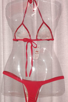 BIQUÍNI DE FITA - HER E DRIKA - VERMELHO (ONCINHA)