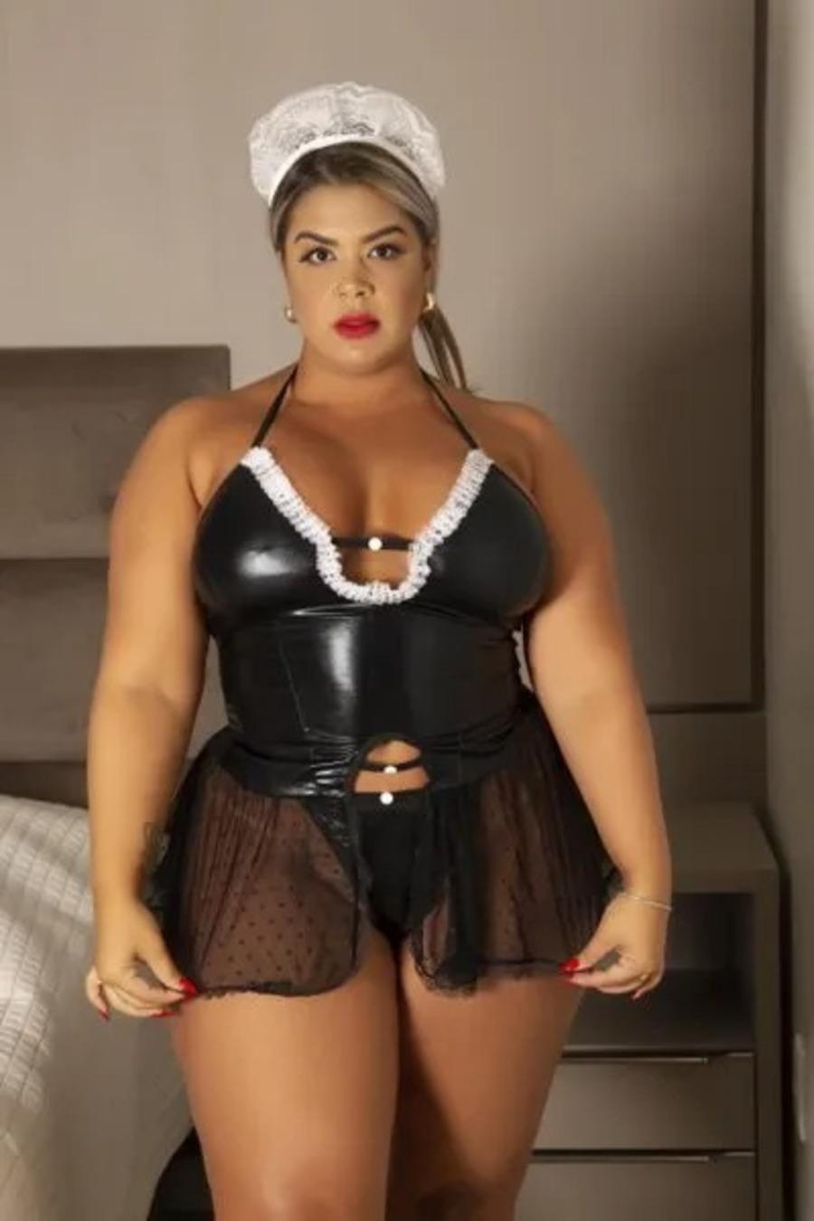 FANTASIA PLUS SIZE EROTICA SEXY DE EMPREGADA