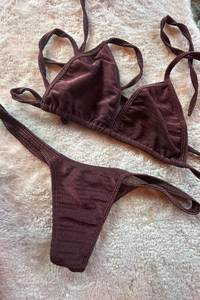 BIQUINI MARROM BRILHOSO HER E DRIKA