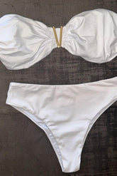 BIQUINI TOMARA QUE CAIA  HOT PANTS - LOLLA BRASIL - BRANCO