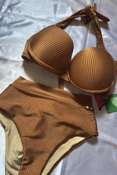 CONJUNTO BIQUINI MARROM