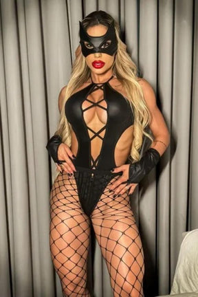 FANTASIA MULHER ARANHA SEXY ACOMPANHA BODY E GORRINHO