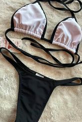 00210 BIQUINI DE FITA PRETO E BRANCO