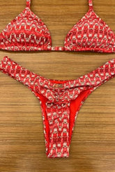 BIQUINI ASA DELTA - LOLLA BRASIL - TRICO VERMELHO