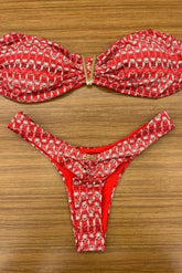 BIQUINI TOMARA QUE CAIA - ASA EMPINA - TRICÔ VERMELHO